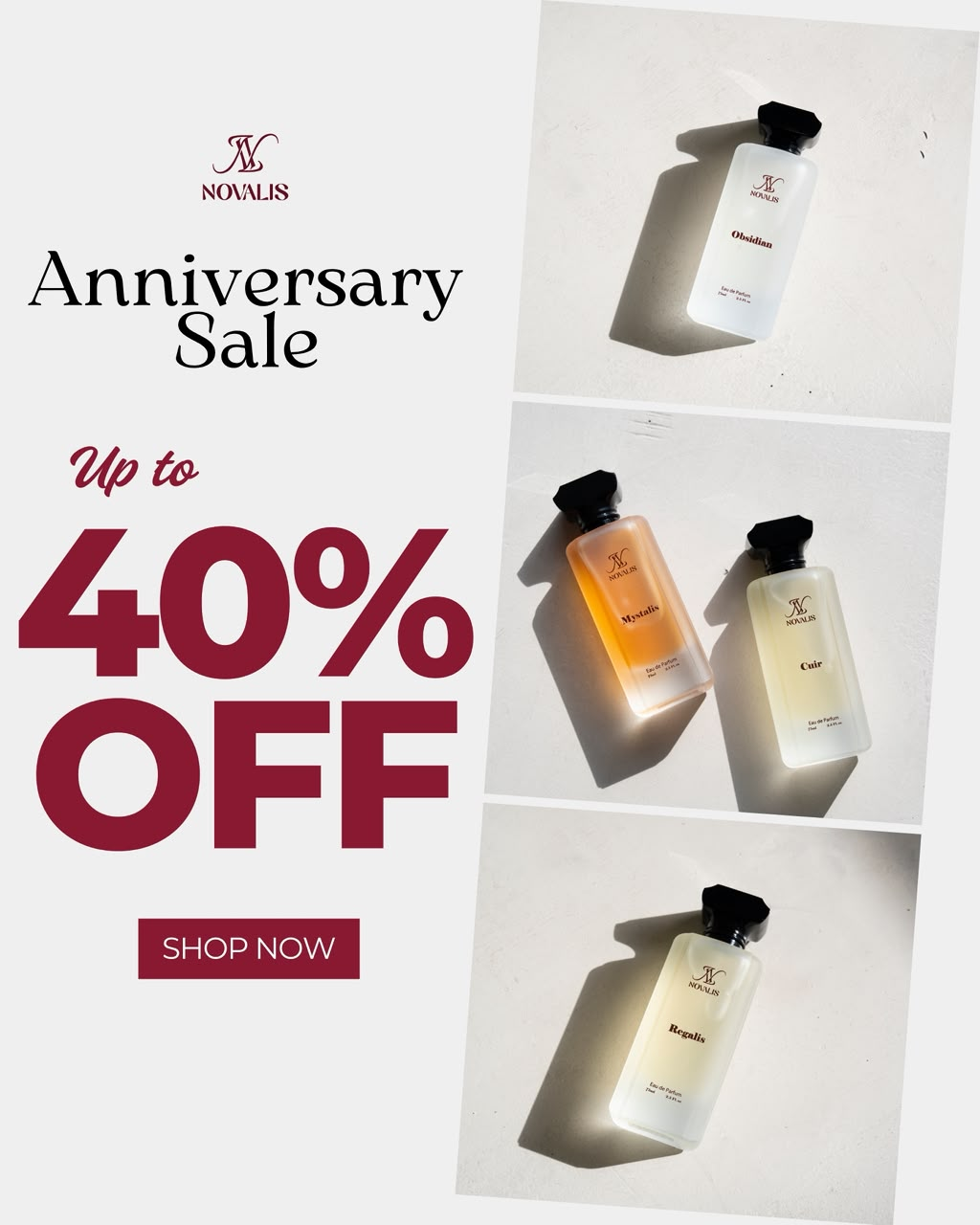 Novalis Anniversary Sale up to 40% off - shop now